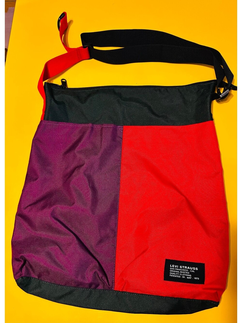 Levis Color Block Messenger Shoulder Bag